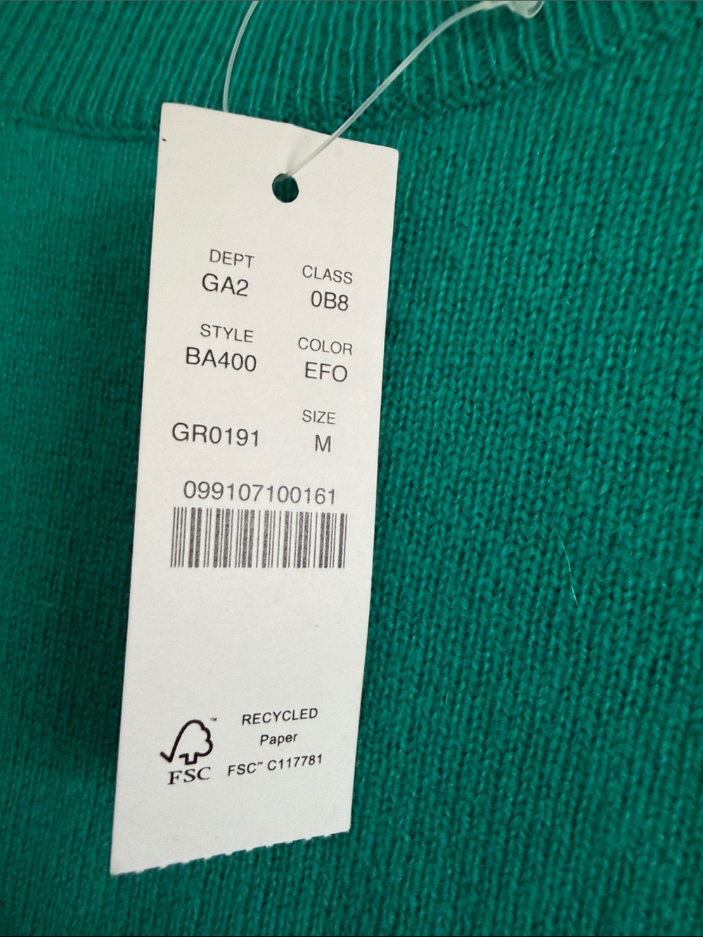 J.Crew Cashmere Classic-Fit Crewneck Sweater NWT Medium 100% Cashmere Style BA40 - Picture 3 of 4